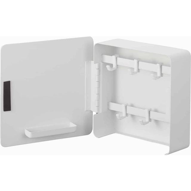 Yamazaki Home Tower Square Magnetic Key Cabinet - Keychain Holder Organizer - Steel
