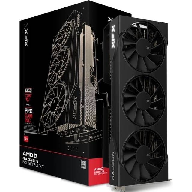 XFX Swift AMD Radeon RX 9070XT Triple Gaming Edition-fläkt med 16 GB GDDR6 HDMI 3xDP, AMD RDNA™ 4 (RX-97TSWF3B9)