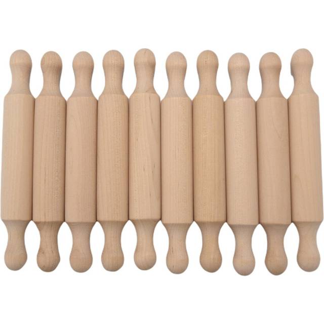 Wooden Mini Rolling Pin 6 Inches Long Kitchen Baking Rolling Pin Small Wood Dough Roller for Children Fondant Pasta