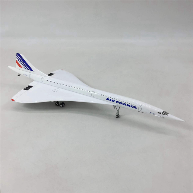 2X 1/200 Supersonic Passenger Aircraft Air France Airways Model for Static Display Collection