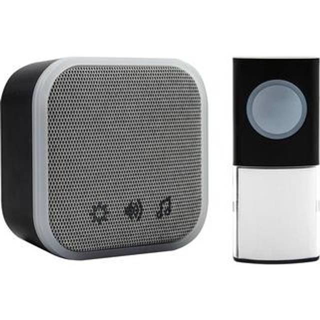 Uni-Com Portable Door Chime - Black, Black