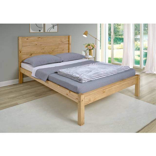 (5ft Kingsize) Waxed Pine Wooden Bed Frame, Barton 3ft, 4ft6, 5ft
