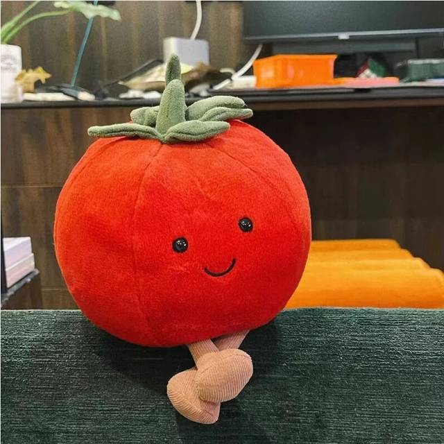 New Simulation 17cm Fruits Plush Pillow Soft+Free Gift