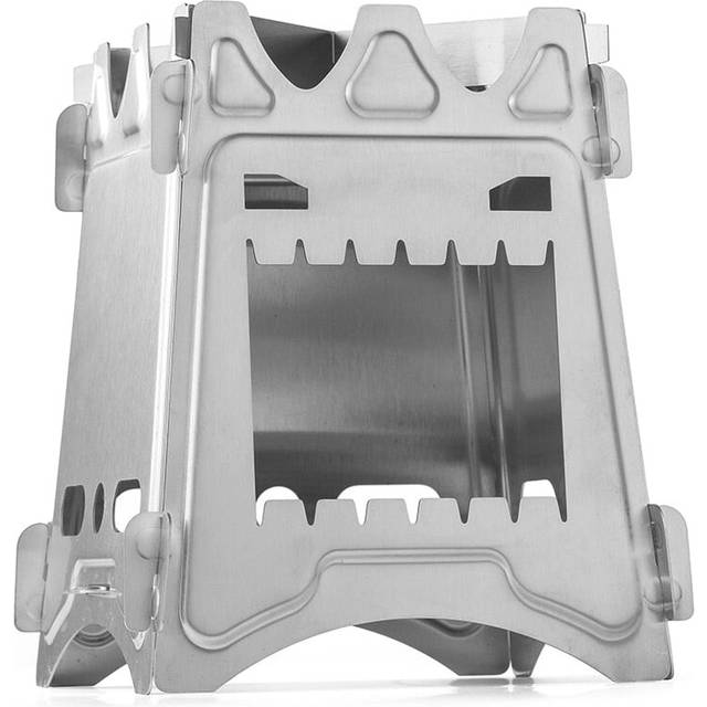 Camping Stove Stainless Steel Backpacking Stove Potable Wood Burning Stoves for Picnic BBQ Camp Hiking