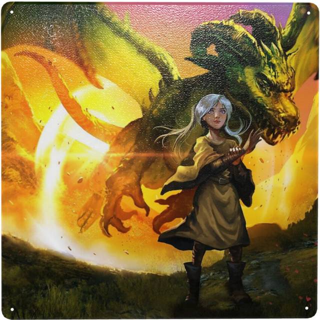 "(Dragon Speaker Cover Print=6141) Metal Tin Sign 12x12"" Wall DÃ©cor Cafe Bar Beer Pub Signs Christmas Gift"