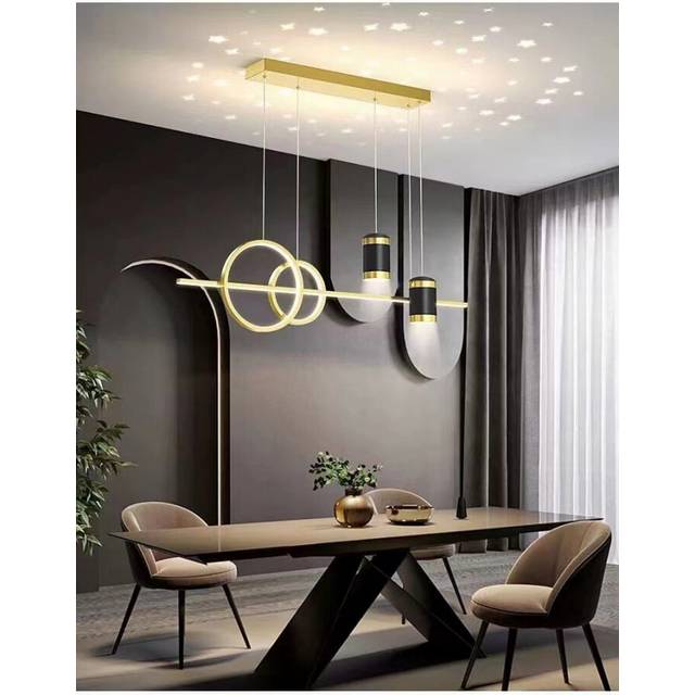 (meal hanging gold 100W) Hall Chandelier Modern Simple Starry Sky Nordic Bar Lamps