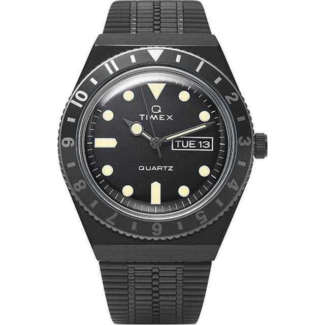 Timex Tw2u61600 Q Timex All Black Retro Men S Metal Watch TW2U61600