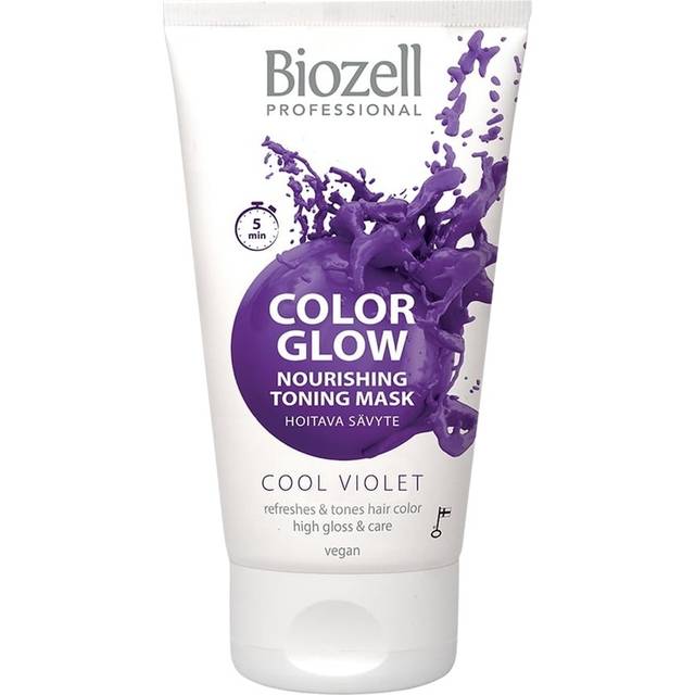 Biozell Color Glow Nourishing Toning Mask Cool Violet 150 ml