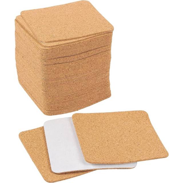 Self-Adhesive Cork Coasters,Cork Mats Cork Backing Sheets for Coasters and Supplies