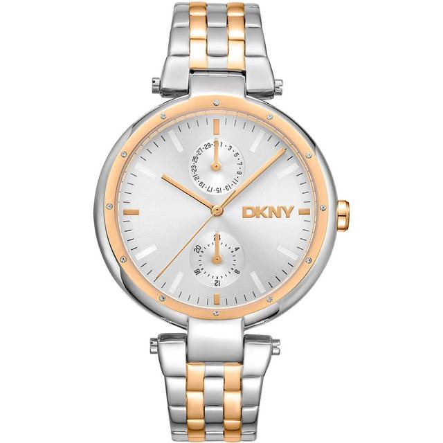 DKNY, Watches, female, Gray, ONE SIZE, Elegant Chronograph Quartz Watch with Deployante Fastening