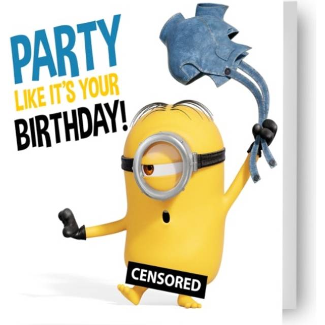 Despicable Me Minions 'Party Like It's Your Birthday!' Card
