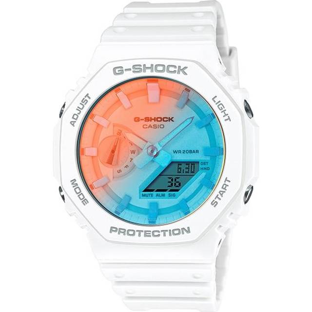 CASIO Men's G-SHOCK GA-2100TL-7AJF [G-SHOCK BEACH TIME LAPSE Series] Round Watch White