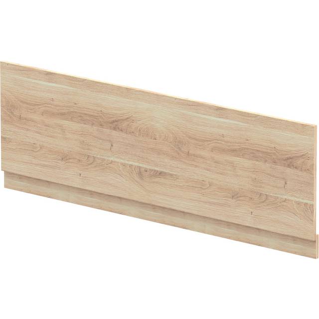 nuie 1700mm Bath Front Panel - Bleached Oak, Brown