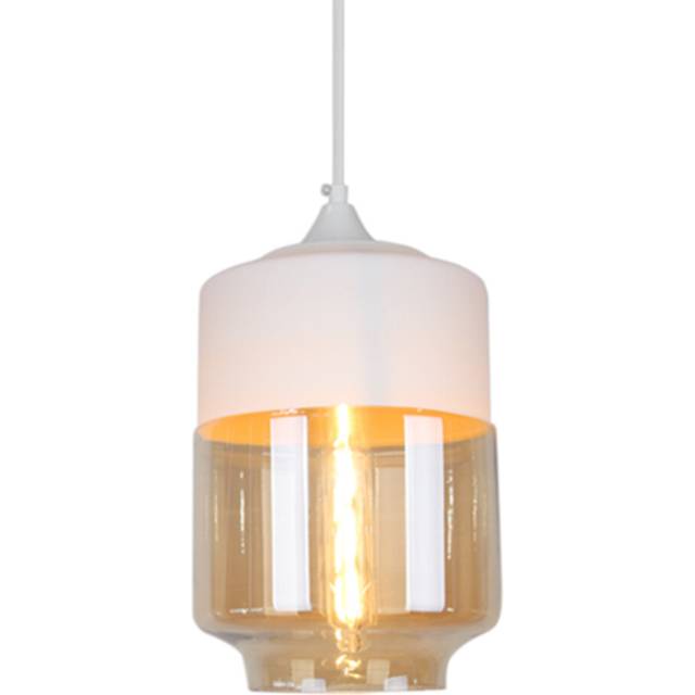 Modern Pendant Light Vintage Industrial Chandelier Creative Glass Hanging Lamp Retro Ceiling Light White For Kitchen Living Room