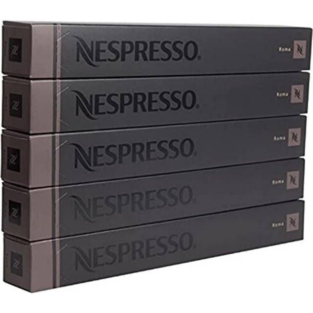 Nespresso Roma Coffee 50 Capsules Pods 5 Sleeves Long Expiry