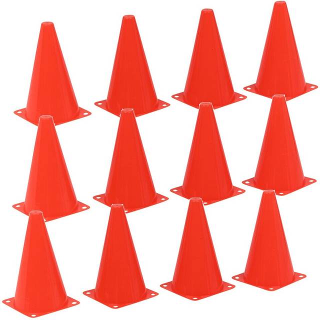 (12) 4/8/12 Pc Safety Training Cones Set Sports Football Running Construction Markers