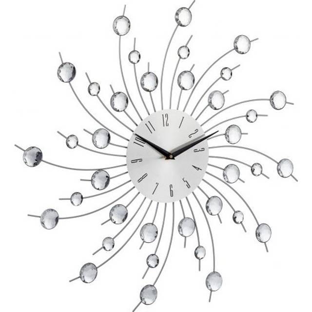 Wall clock XL with glitter