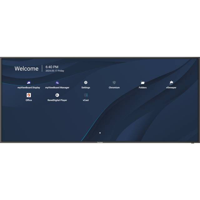 ViewSonic CDE105UW 105" 5K 21:9 presentationsskärm utformad för företags- och detaljhandelsbruk
