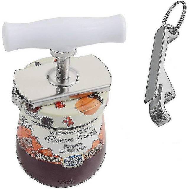 (As show, One size) Arthritis Jar Opener Stainless Steel Lids Off Jar Opener
