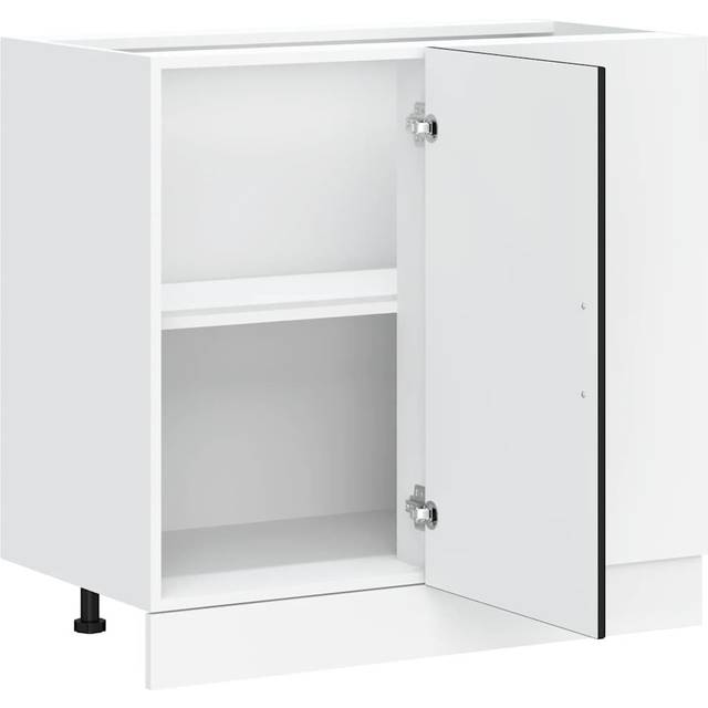 vidaXL Kitchen Base Cabinet Lyon Black Engineered Wood
