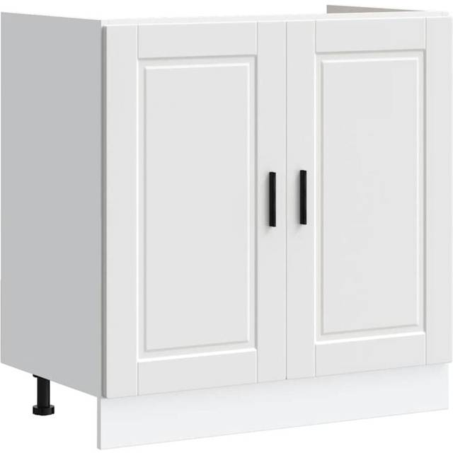 vidaXL Sink Base Cabinet "Porto" White 80x46x81.5 cm Engineered Wood