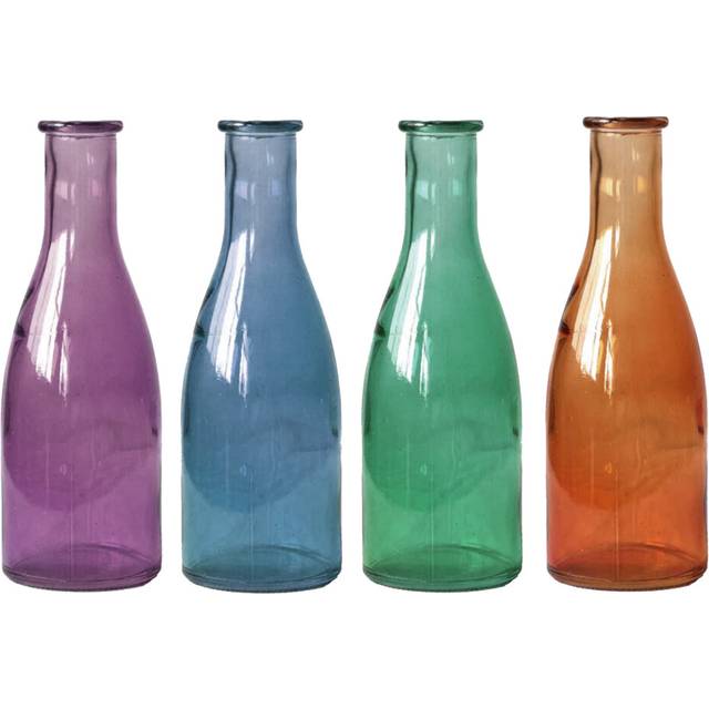 Glass Flower Vase Small Bud Bottle Vases Round CentreWedding Decor 4x