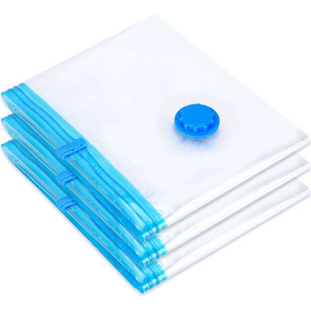 Vinsani Set of Three Vacuum Storage Bags, 80cm X 100cm