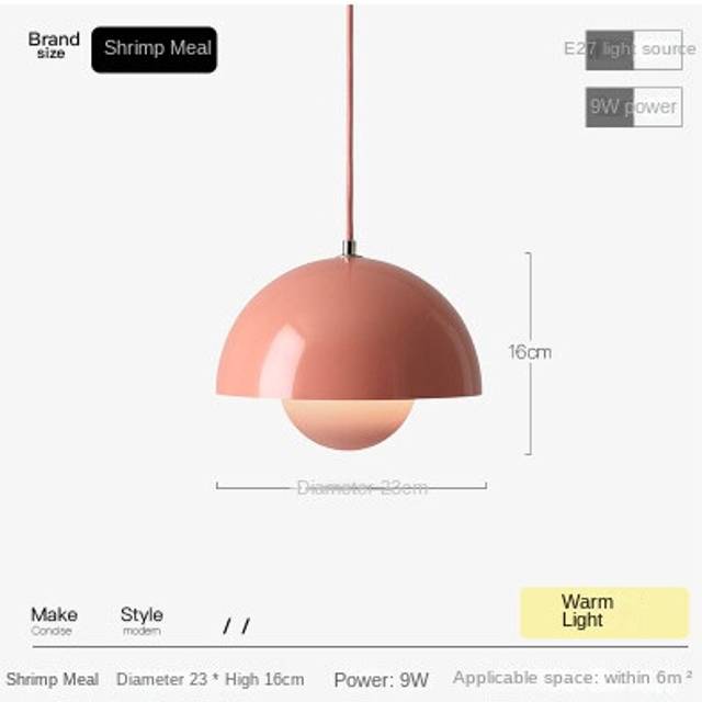 (Pink) Restaurant chandelier modern minimalist bar creative dining table European style home chandelier