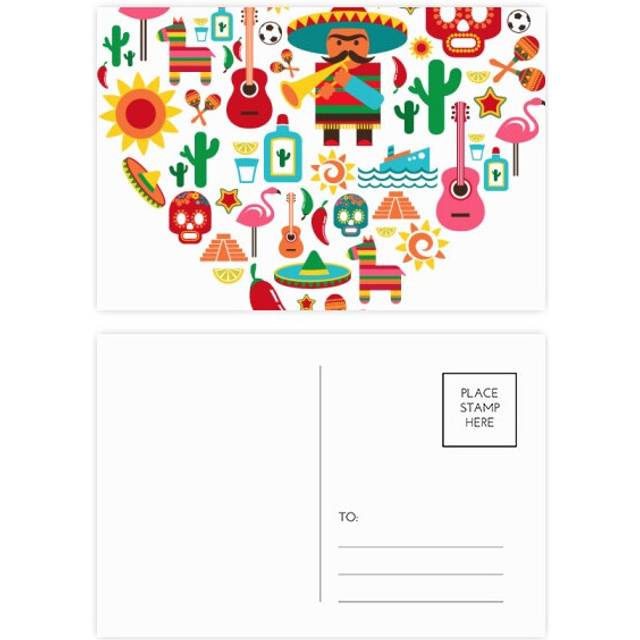 Sombrero Suger l Mexico Mexican Flango Postcard Set Birthday Mailing Thanks Greeting Card