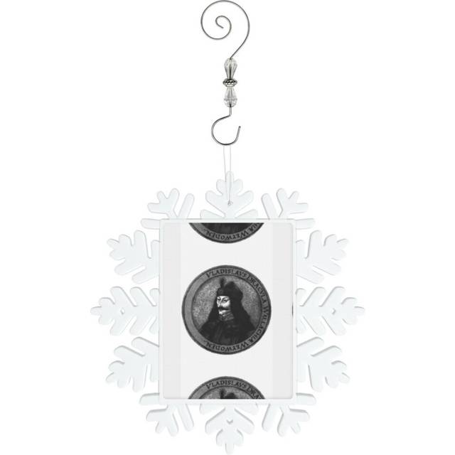 (Vlad Dracula Tepes The Impaler Vampire=7449) Christmas Ornament Snowflake Tree Decoration Car Hanging Charm Gift with Hook Keepsake for Friends Famil