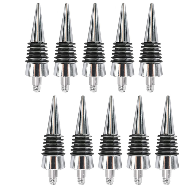 10 Pcs Thread Wine Bottles Metal Stoppers Set,Blank Bottles Stopper