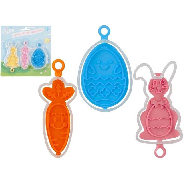 Easter Cookie Cutters & Stamper Set