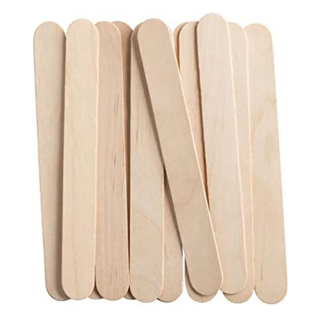 100 Count 3.6 Inch Wooden Multi-Purpose Popsicle Sticks, Ice Cream