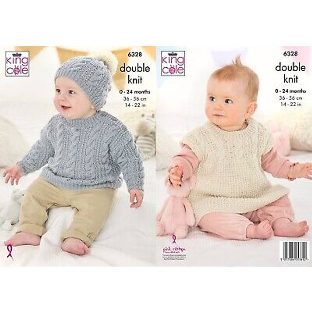 Jacket, Cardigan and Waistcoat knitted in King Cole Fruitilicious (6238)
