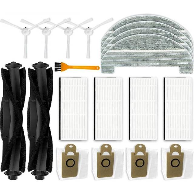 For T10 Robot Vacuum Cleaner Main Side Brush Hepa Filter Mop Cloth Dust Bags Replacement Parts