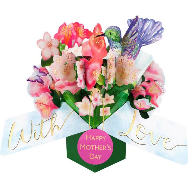 Hummingbird Flower Bouquet Happy Mother's Day 3D Pop Up Mother's Day Card
