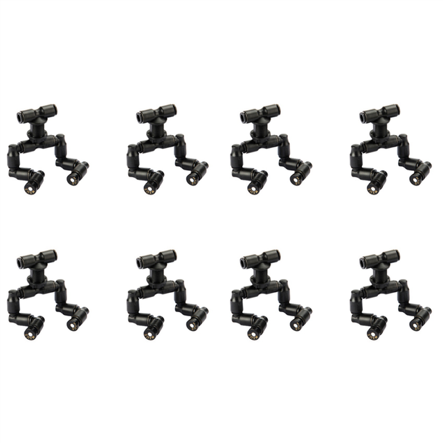 8X Reptiles Fogger Mist Sprinkler Rainforest Tank 360 Adjustable Aquarium Aquatic Pet Cooling System