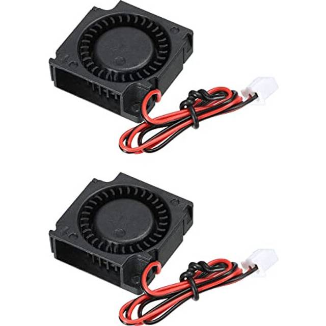 DealMux DC Brushless Cooling Blower Fan Cooler 3010 30x30x10mm Turbine Turbo Dual Ball Bearing Centrifugal Flow Blower DC24V 2 Pin for 3D Printer 2pcs