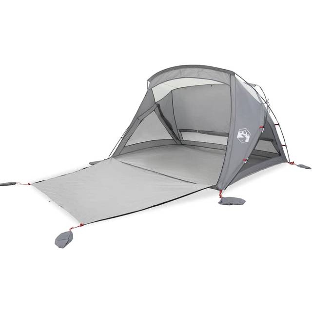 vidaXL Beach Tent 2-Person Grey Waterproof