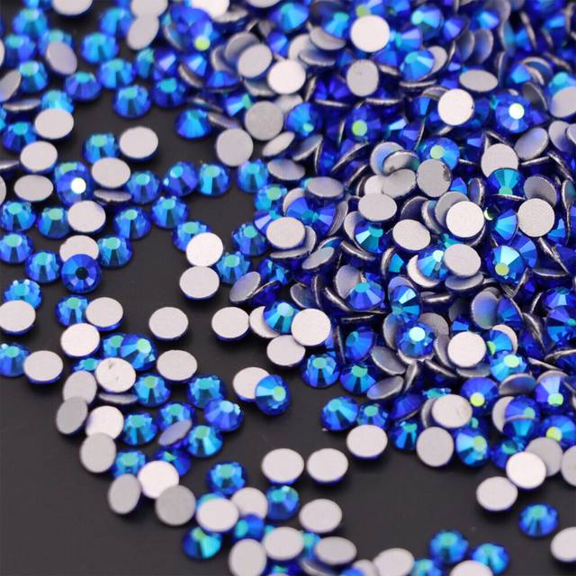 Crystal Clear No hotfix Flatback Rhinestones Glass Stone 3d Nail Art Decorations