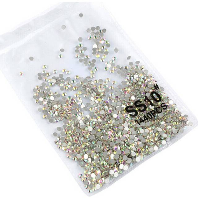 1440 Crystal Rhinestones AB Diamantes Gems Glitter Glass Stones Nail Art Decors