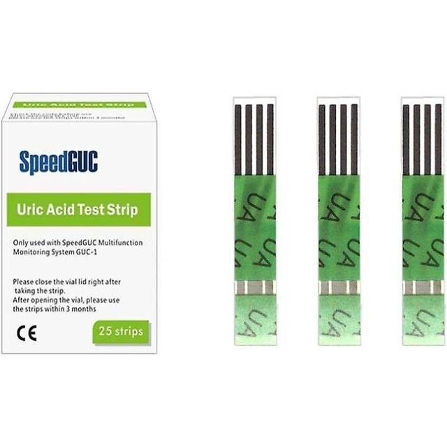 (25 Uric Acid Test Strips) 3 In 1 Multifunction Home Use Blood Glucose Meter
