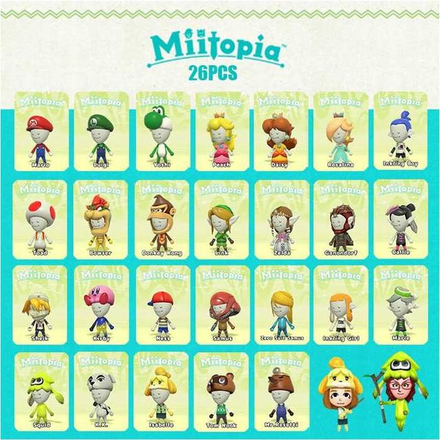 26pc Miitopia Amiibo Mini NFC Tag Linkage Card