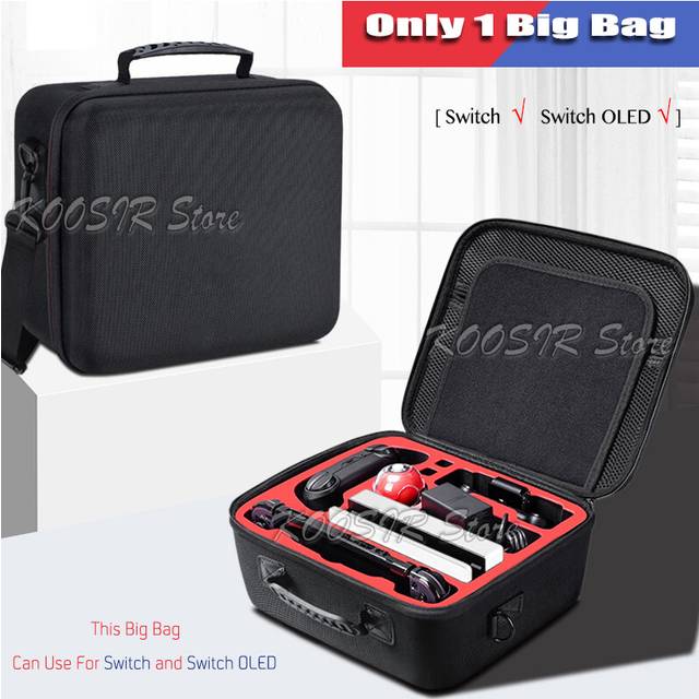 (Only Big Bag 8) New Nintendoswitch Big Storage Pouch Cute Case Travel Suitcase Nitendo Console Shoulder Bag Tote Cover For funda Nintendo