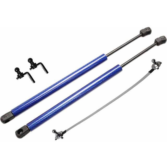 (blue carbon fiber) for Honda Accord 9TH 2013-2018 Front Bonnet Hood Modify Gas Struts Lift