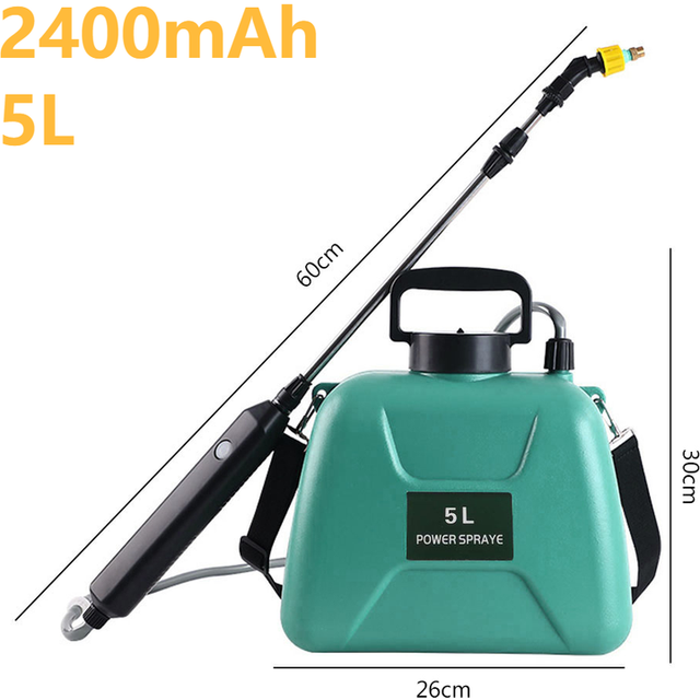 (L Sprayer) 5L Electric Sprayer Rechargeable Automatic Atomization Plant Sprayer Gardening Irrigation Sprinkler Shoulder Type Watering