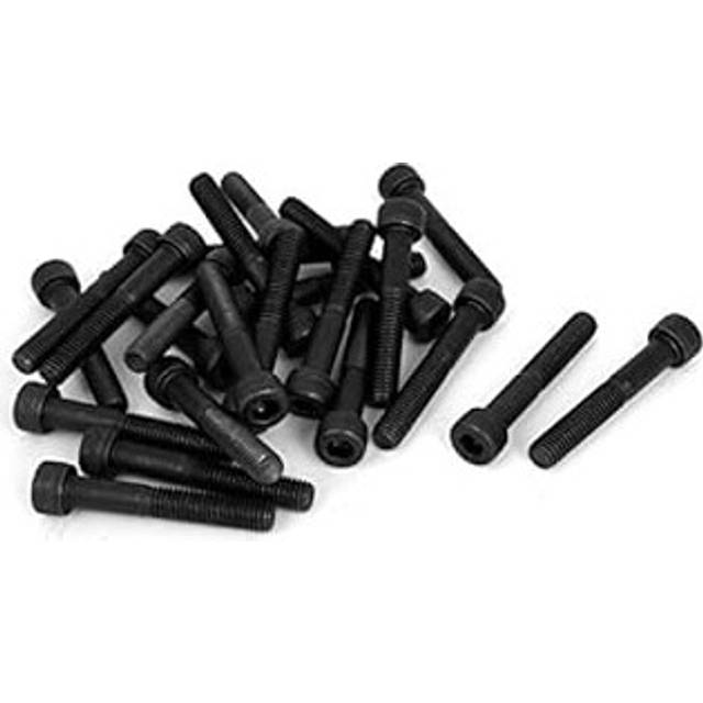 M8x50mm Hex Bolt Socket Head Cap Machine Screws Black 50Pcs