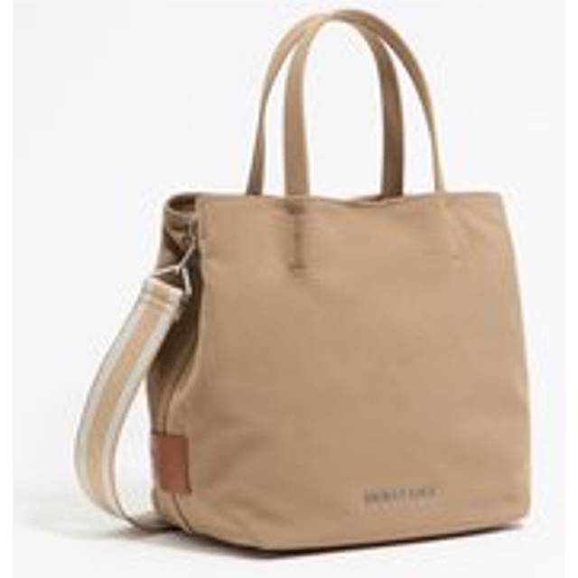 Large camel gabardine Chihuahua bag - CAMEL - UN