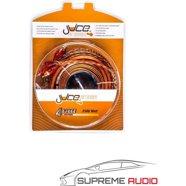 Juice JWTRU41 4 Gauge Amplifier Wiring Kit 2500W
