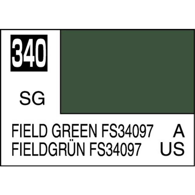 Mr. Hobby Mr. Colour - 340 - Field Green FS34097 10ml Acrylic Model Paint